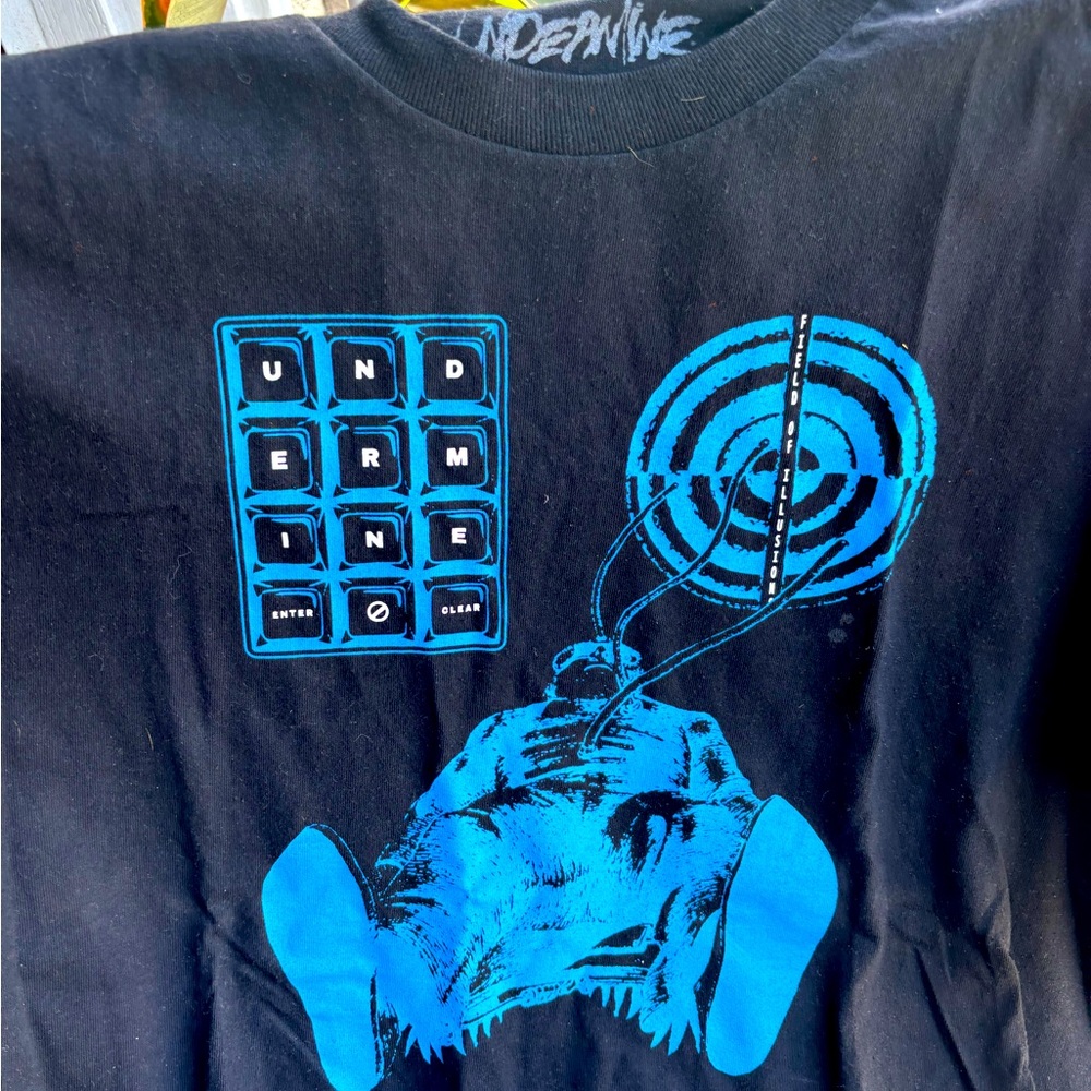 Black and Blue Graphic T-Shirt